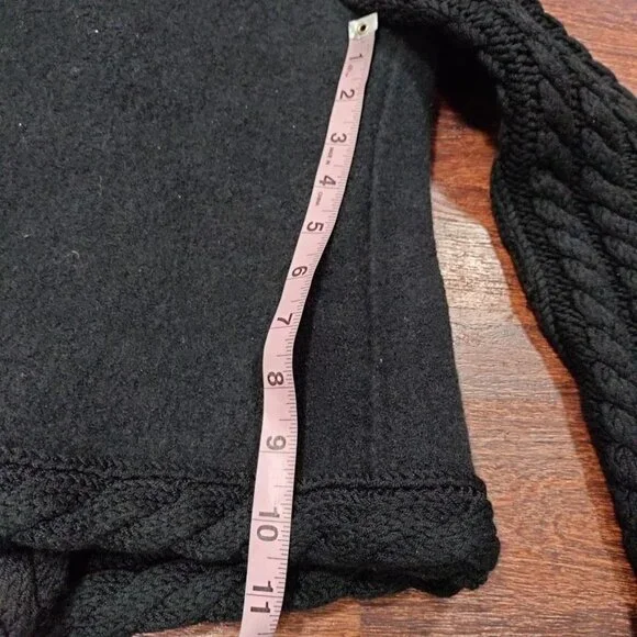 Knitss Wool Cable Knit Black Thick Lux Cardigan Twee M - Picture 15 of 16